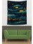 Van Gogh Yıldızlı Gece Tasarımlı Leke Tutmaz Kumaş Duvar Örtüsü Duvar Halısı Tapestry 3