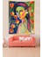 Çiçekli Kız Leke Tutmaz Kumaş Duvar Örtüsü Duvar Halısı Tapestry 1