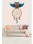 Dream Catcher Kuş Tüylü Bohem Desen Leke Tutmaz Kadife Doku Kumaş Duvar Örtüsü Duvar Halısı Tapestry 2