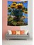 Ayçiçeği Leke Tutmaz Kumaş Duvar Örtüsü Duvar Halısı Tapestry 3