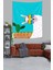 Sevimli Lama Ve Kaktüs Desenli Leke Tutmaz Kumaş Duvar Örtüsü Duvar Halısı Tapestry 2