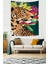 Sanatsal Renkli Ve Asil Jaguar Leke Tutmaz Kumaş Duvar Örtüsü Duvar Halısı Tapestry 3