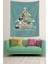 Merry Christmas Temalı Leke Tutmaz Kumaş Duvar Örtüsü Duvar Halısı Tapestry 1