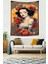 Çiçekler Ve Kadın Leke Tutmaz Kumaş Duvar Örtüsü Duvar Halısı Tapestry 1