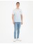 Erkek Açık Mavi Regular Fit Tişört 50281117-VR095 4