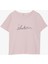Kız Çocuk Tişört Yazı Baskılı Fitilli 8-14 Yaş, Pembe 1