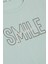 Kız Çocuk Tişört Smile Yazı Baskılı Taşlı 9-16 Yaş, Su Yeşili 4