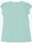 Kız Çocuk Tişört Güpürlü 4-8 Yaş, Su Yeşili 2