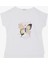 Kız Çocuk Tişört Kelebek Baskılı 10-16 Yaş, Beyaz 1