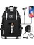 Resim Renkli Futbol Cr7 USB Şarj Sırt Çantası Ronaldo Okul Çantası Gençler Öğrenciler Için Seyahat Dizüstü Laptop Çantaları (Yurt Dışından) 1