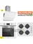 BO6502W02 - CS5349W01 - 3420 Classy 60 Beyaz Cam Ankastre Set 1