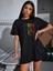 Unisex Siyah Oversize Iceberg Boyfriend T-Shirt 3