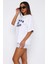 Unisex Beyaz Oversize 030 Wrst Boyfriend T-Shirt 4