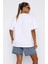 Unisex Beyaz Oversize Smile Boyfriend T-Shirt 4