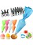 8 Adet Pembe Set Stili Licone Pasta Torbası Ipuçları Seti Kek Buzlanma G Krem Nozullar Pasta Dekor Araçları Sabitleme Halkalı Yeniden Kullanılabilir Pasta Torbaları (Yurt Dışından) 5