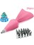 8 Adet-Pembe Tarzı Set Silikon Pasta Torbası Ipuçları Mutfak Dıy Kek Krem Dekorasyon Araçları Yeniden Kullanılabilir Pasta Çantaları + 24 Nozul Seti Reçine Kalıp (Yurt Dışından) 4