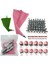 Pembe-26 Adet Tarzı Adet Yeniden Kullanılabilir Buzlanma G Nozulları Seti Pasta Torbası Kek Dekorasyon Araçları Çiçek Kremi Ipuçları Dönüştürücü Pişirme Aksesuarları (Yurt Dışından) 2