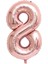 8 Rose Gold Rakam Folyo Balon 80 cm 1