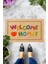 Dijital Baskılı Çok Renkli Welcome Home Yazılı Dekoratif Kapı Önü Paspası 1