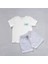 2li Organik Pamuk T-Shirt Şort Takım( 0-4 Yaş) - Gri Melanj 1
