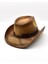 Deri Şeritli Boğa Figürlü Hasır Şapka Premium Classic Western Festival Beach Rave Hat 5