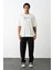 Baskılı Oversize T-Shirt - Beyaz 3