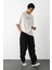 Baskılı Oversize T-Shirt - Beyaz 5
