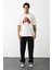 Baskılı Oversize T-Shirt - Beyaz 3