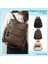 Siyah Kadın Şık Omuz Çantası Büyük Kapasiteli Crossbody Sırt Çantası Çok Cepler Pu Deri Bayanlar Çalışma Açık Çanta (Yurt Dışından) 2