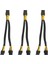 3 Adet Gpu Pcıe 8 Pin Dişi Çift 2x 8 Pin (6+2) Erkek Pcı Express Güç Adaptörü Örgülü Y-Splitter Uzatma Kablosu (Yurt Dışından) 1