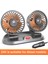 24V Araba Fanı Çift Kafalı Fan Taşınabilir Otomatik Soğutma Fanı Soğutma Büyük Rüzgar Elektrikli Fan Araba Katlanır Fan (Yurt Dışından) 4