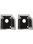 2x Sabit Sürücü Tepsisi 9,5 mm Evrensel Sata 2nd HDD Hd SSD Muhafaza Sabit Disk Kutusu Tepsisi (Ssd ve HDD Için) (Yurt Dışından) 1