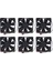 6 Adet 90X90X25MM Dc 12V 0.60A 4-Pin Bilgisayar Cpu Soğutma Fanları (Yurt Dışından) 1