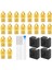 3D Yazıcı Nozulları 0.4mm Mk8 3 Nozul 20 Adet 4 Adet Isıtıcı Blok Silikon Kapaklı, 3 V2 Için 5 Iğneli (Yurt Dışından) 1