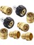 Basınçlı Yıkama Hızlı Bağlantı Adaptör Kiti M22 14MM x 3/8 Inç Hızlı Bağlantı Fişi 5000PSI Yüksek Basınçlı Pirinç Bağlantı Parçası (Yurt Dışından) 4