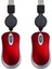 2x Mini USB Kablolu Fare Geri Çekilebilir Kablo Minik Küçük Fare 1600 Dpı Optik Kompakt Seyahat Fareler Windows 98 2000 Xp Için (Yurt Dışından) 1