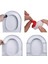 4 Paket Bide Evrensel Klozet Tampon Seti, Güçlü Yapıştırıcı ile Birlikte Gelir, Klozet Yapıştırma Tampon Eki (Yurt Dışından) 5