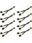 8 Adet Gpu Pcıe 8 Pin Dişi Çift 2x 8 Pin (6+2) Erkek Pcı Express Güç Adaptörü Örgülü Y-Splitter Uzatma Kablosu, 20 cm (Yurt Dışından) 1