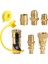 Rv Propan Hızlı Bağlantı Bağlantısı Adaptör Vanası, 1/4 Inç Erkek Npt Tam Akış Fişi ve 3/8 Inç Erkek Flare Hızlı Kit (Yurt Dışından) 1