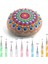 16 Adet Mandala Süsleyen Araçları Boyama Kayalar Mandala Şablonlar Kiti Topu Stylus Kil Şekillendirici Oyma Araçları (Yurt Dışından) 3
