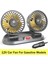 12V Araba Fanı Çift Kafalı Fan Taşınabilir Otomatik Soğutma Fanı Soğutma Büyük Rüzgar Elektrikli Fan Araba Katlanır Fan (Yurt Dışından) 2