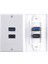 2x 2port + USB 3.0 Dişi Duvar Yüz Plakası Panel Çıkış Soket Genişletici Beyaz (Yurt Dışından) 3