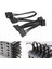 10X 4pin Ide - 5 Bağlantı Noktalı Güç Uzatma Kablosu 4pin Molex - Çoklu Sata Bağlantı Noktası 18AWG Tel Güç Kablosu Sabit Disk HDD SSD Pc Için (Yurt Dışından) 3