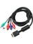 Ps2/ps3/ps3 Ince Hdtv'ye Hazır Tv Hd Komponent Av Kablosu 5 Telli 6ft Siyah Için Ypbpr (Yurt Dışından) 1