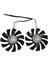 HA8010H12F-Z 75 mm 2pin GTX1050TI Gpu Soğutucu Çıft Fan Geforce Gtx 1050TI GTX-1050-TI-4GT-OC (4 Adet) (Yurt Dışından) 4
