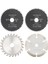 Mini Dairesel Testere Bıçağı Seti 4 Adet 85MM Elmas Testere Bıçağı Kesici Metal Alüminyum Kesme Hss/kesme Aleti (Yurt Dışından) 1