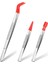 3 Parça Lastik Uçlu Cımbız Pvc Kaplamalı Cımbız Seti, Kauçuk Düz ve Düz Uçlu Cımbız Kırmızı (Yurt Dışından) 1