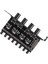 6x Pc 8 Kanal Fan Hub 4 Topuzu Soğutma Fanı Hız Kontrol Cihazı Cpu Kasa HDD VGA Pwm Fan Pci Braketi Güç 12 V Tarafından (Yurt Dışından) 4