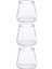 Piramit Cam Kahve,Latte,Meşrubat Bardağı, Tatlı Sunum Kasesi 300 ml Üçlü-2838 1
