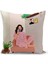 Bohem Serisi Çift Tarafı Dijital Baskılı Kırlent Kılıfı (Bohem Cushion Cover) 1